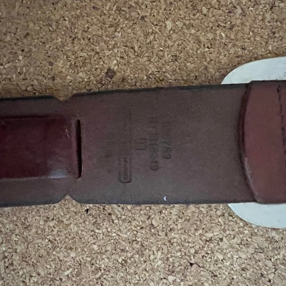 Vintage Leather Floral Stamped and Link Patchwork Style Belt Hippie Boho sz L - Picture 3 of 10